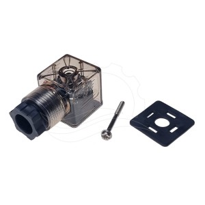 Wtyczka elektrozaworu 24V typ A podświetlana